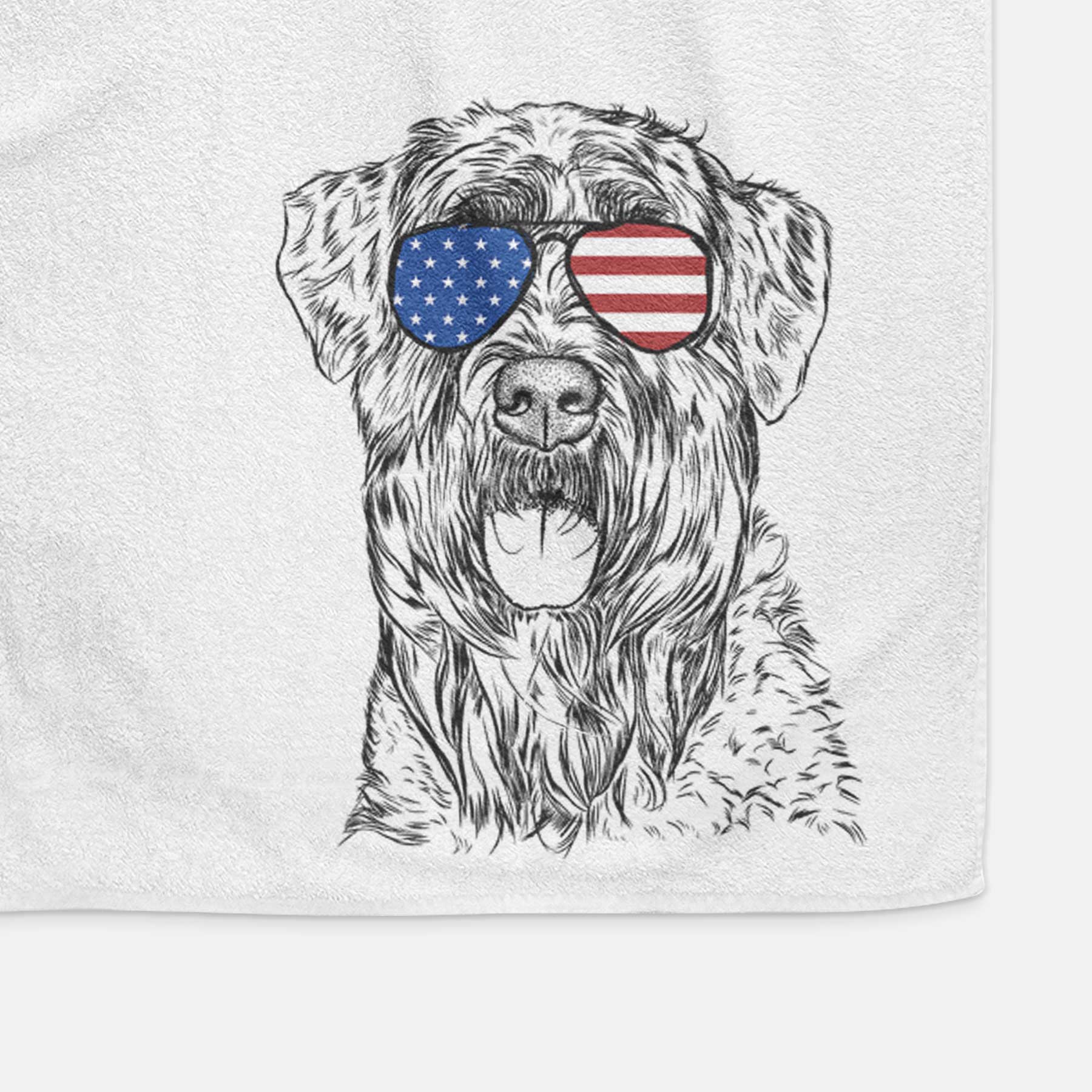 Bonnie the Bouvier Des Flandres Decorative Hand Towel