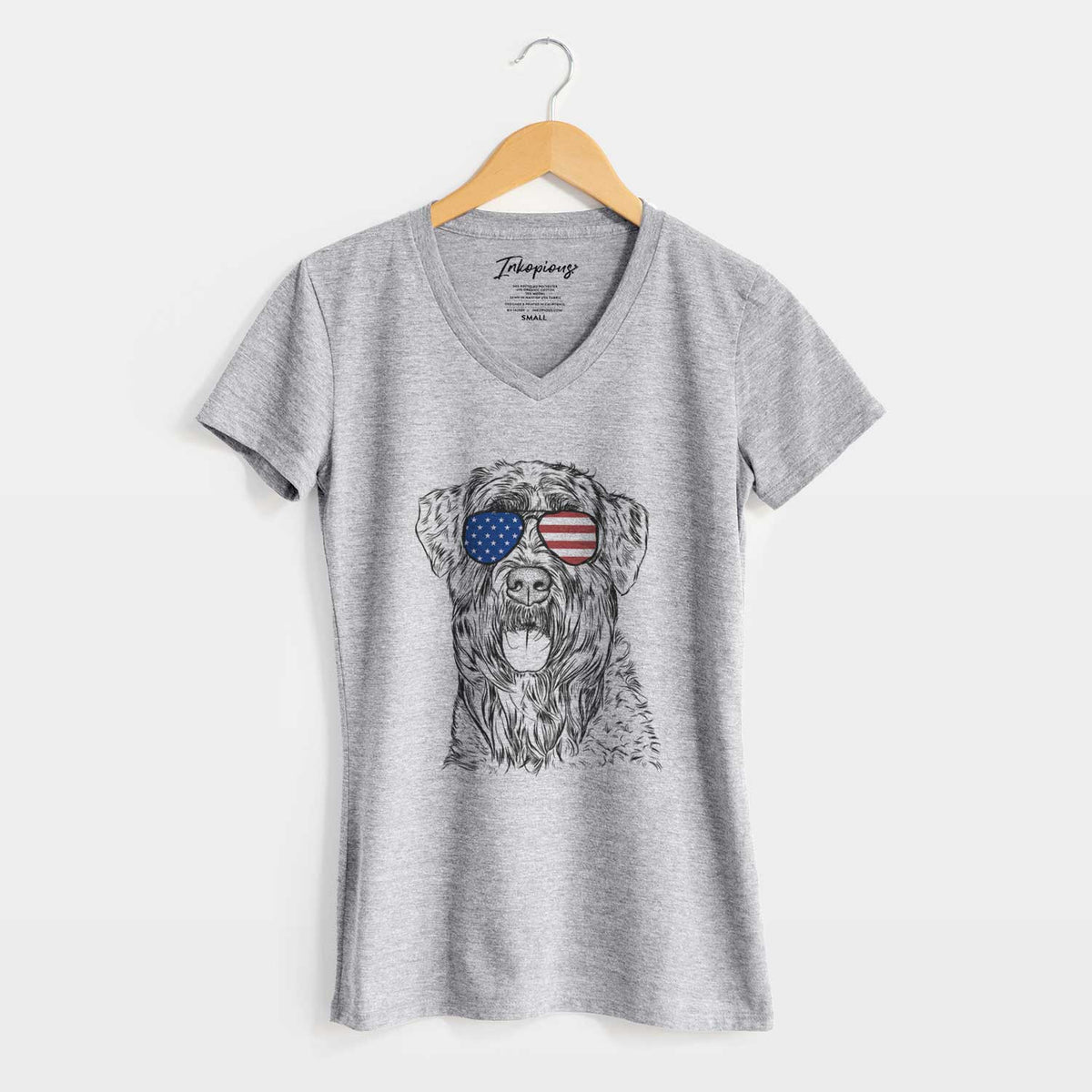 USA Bonnie the Bouvier Des Flandres - Women&#39;s Perfect V-neck Shirt