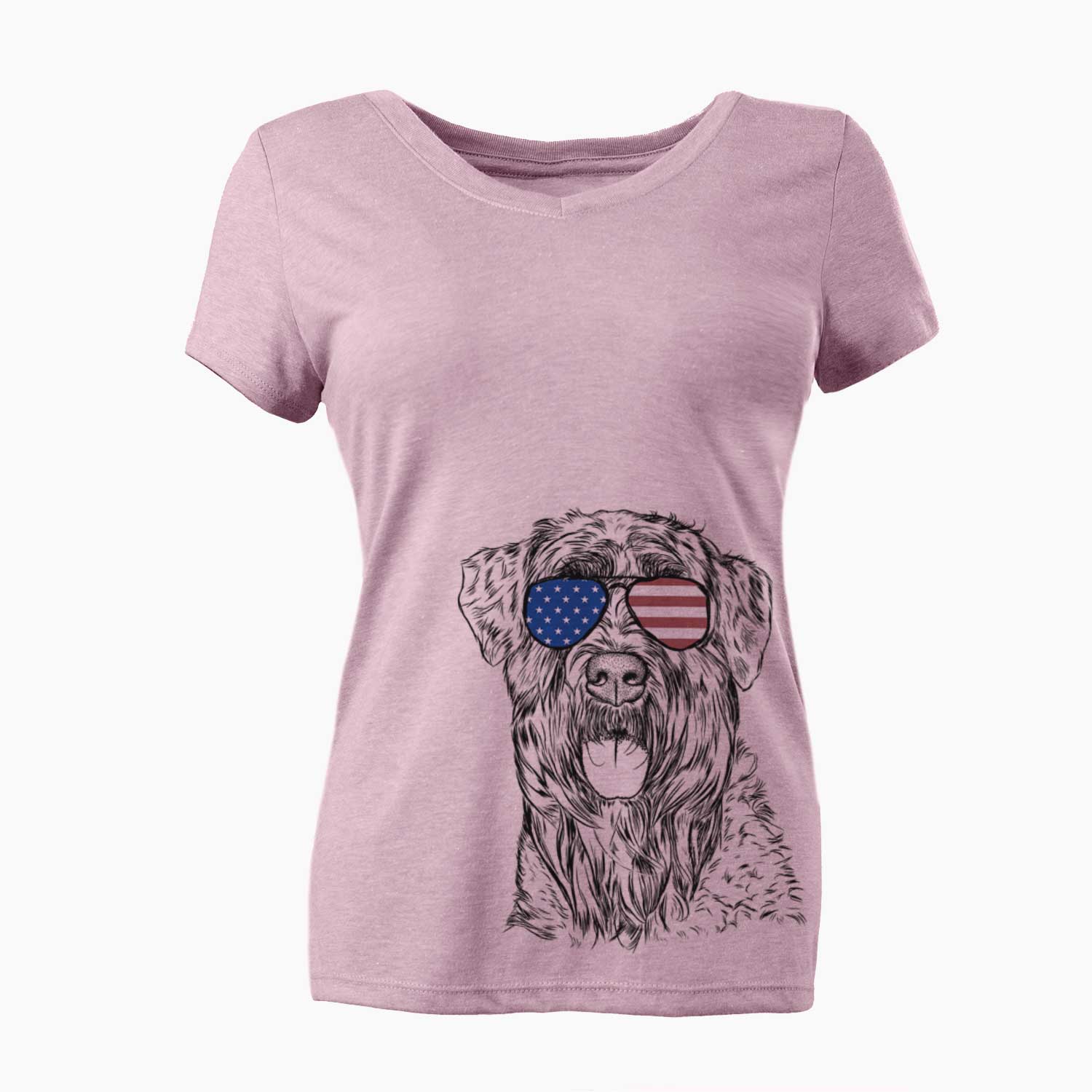 USA Bonnie the Bouvier Des Flandres - Women's Perfect V-neck Shirt