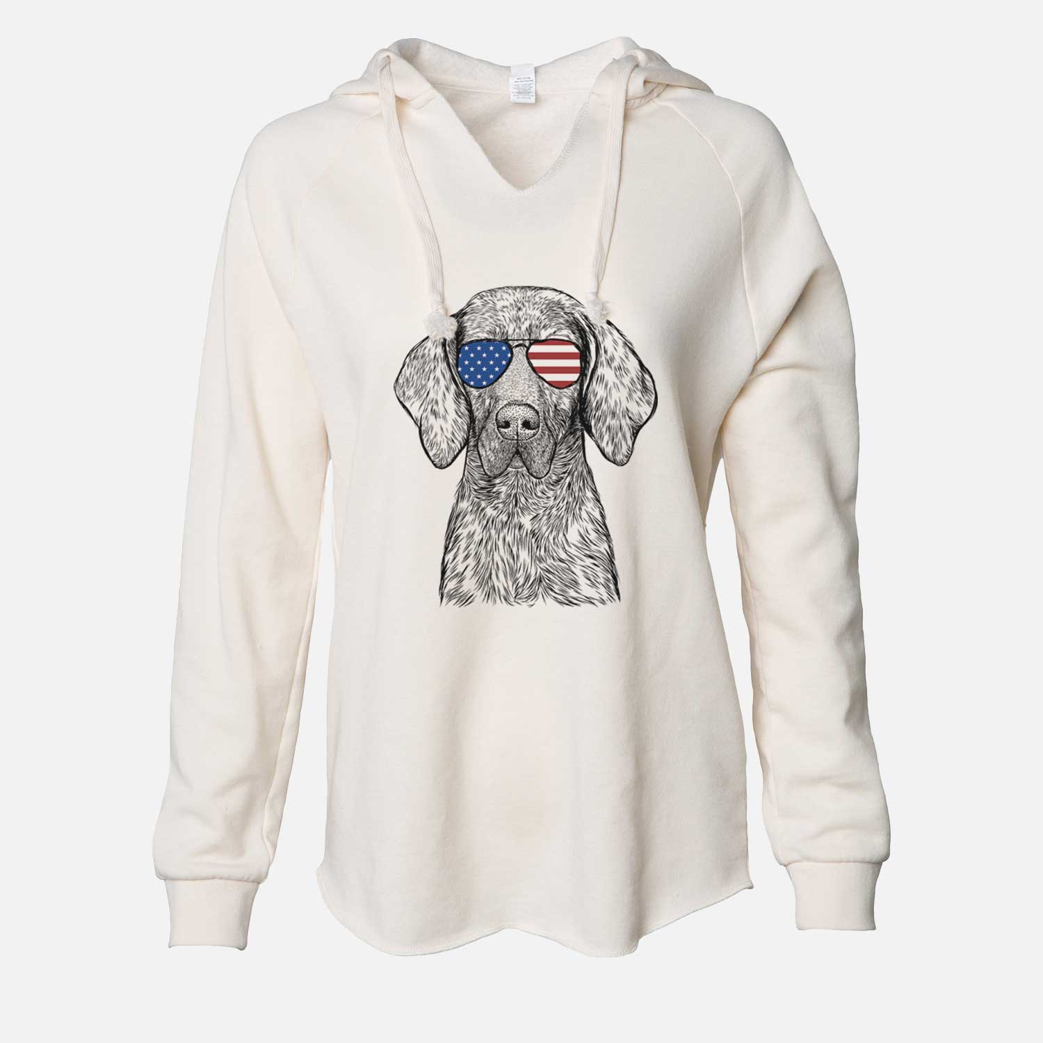 USA Boone the Plott Hound - Cali Wave Hooded Sweatshirt