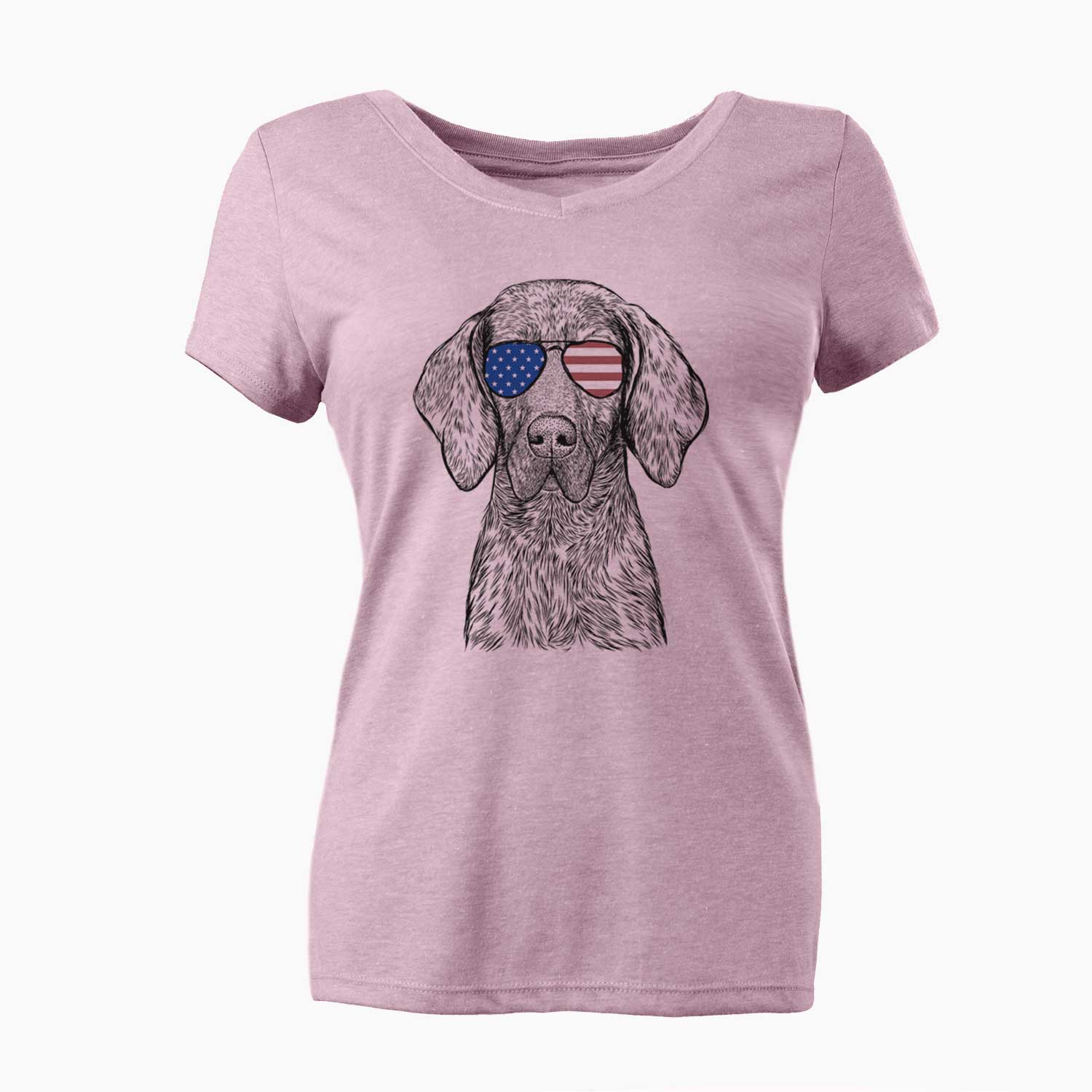 USA Boone the Plott Hound - Women's Perfect V-neck Shirt