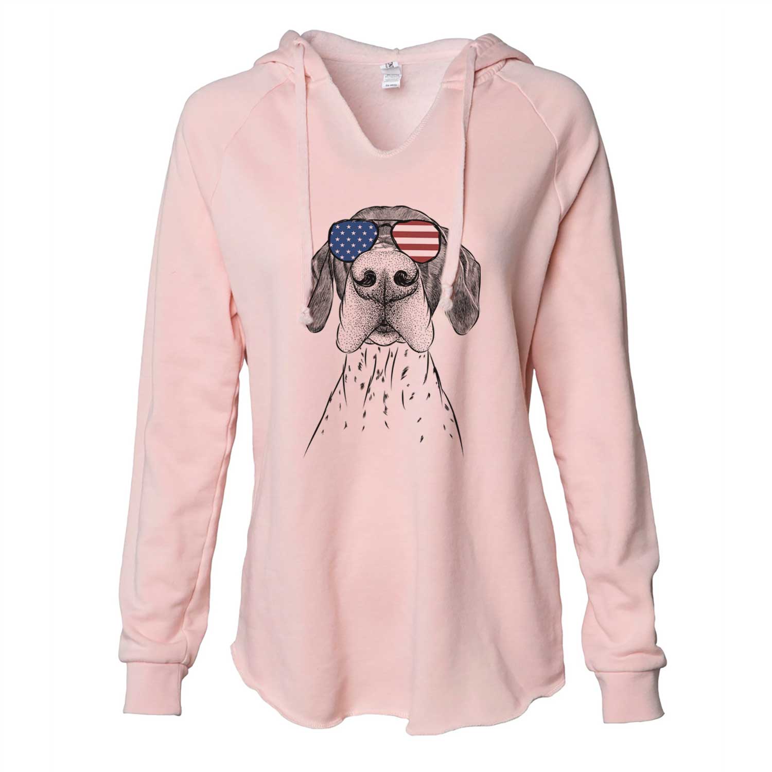 USA Booze the German Shorthaired Pointer - Cali Wave Hooded Sweatshirt