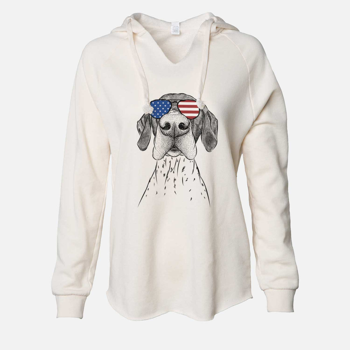 USA Booze the German Shorthaired Pointer - Cali Wave Hooded Sweatshirt