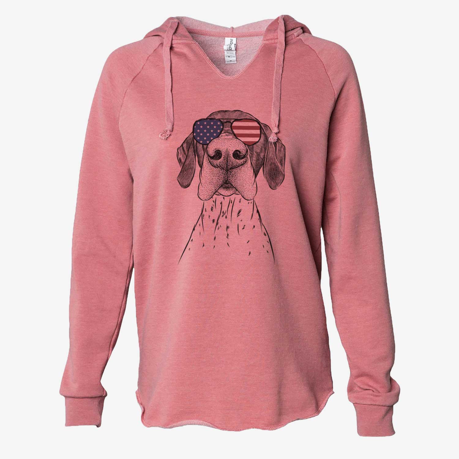 USA Booze the German Shorthaired Pointer - Cali Wave Hooded Sweatshirt