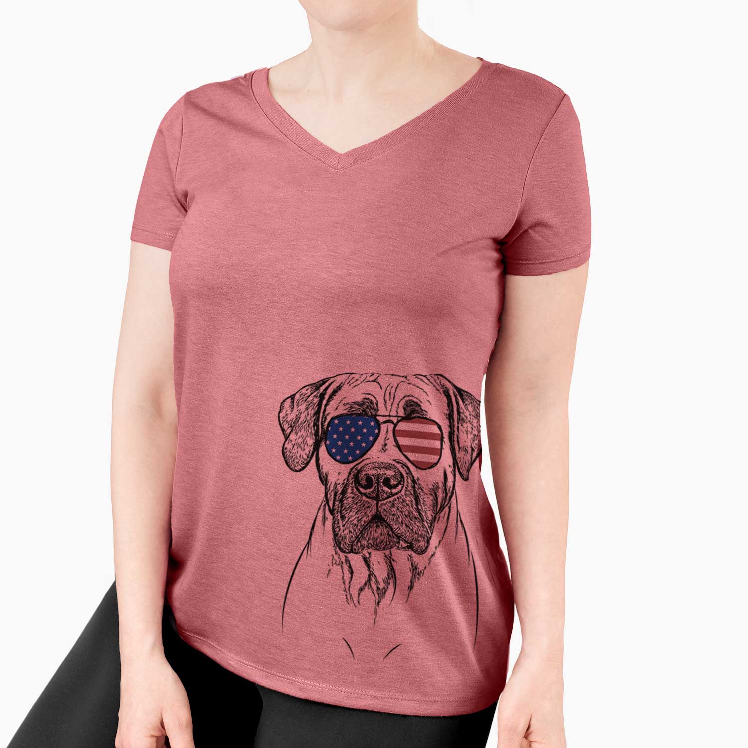 USA Boris the Boerboel - Women's Perfect V-neck Shirt