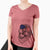 USA Boss the Chihuahua - Women's Perfect V-neck Shirt