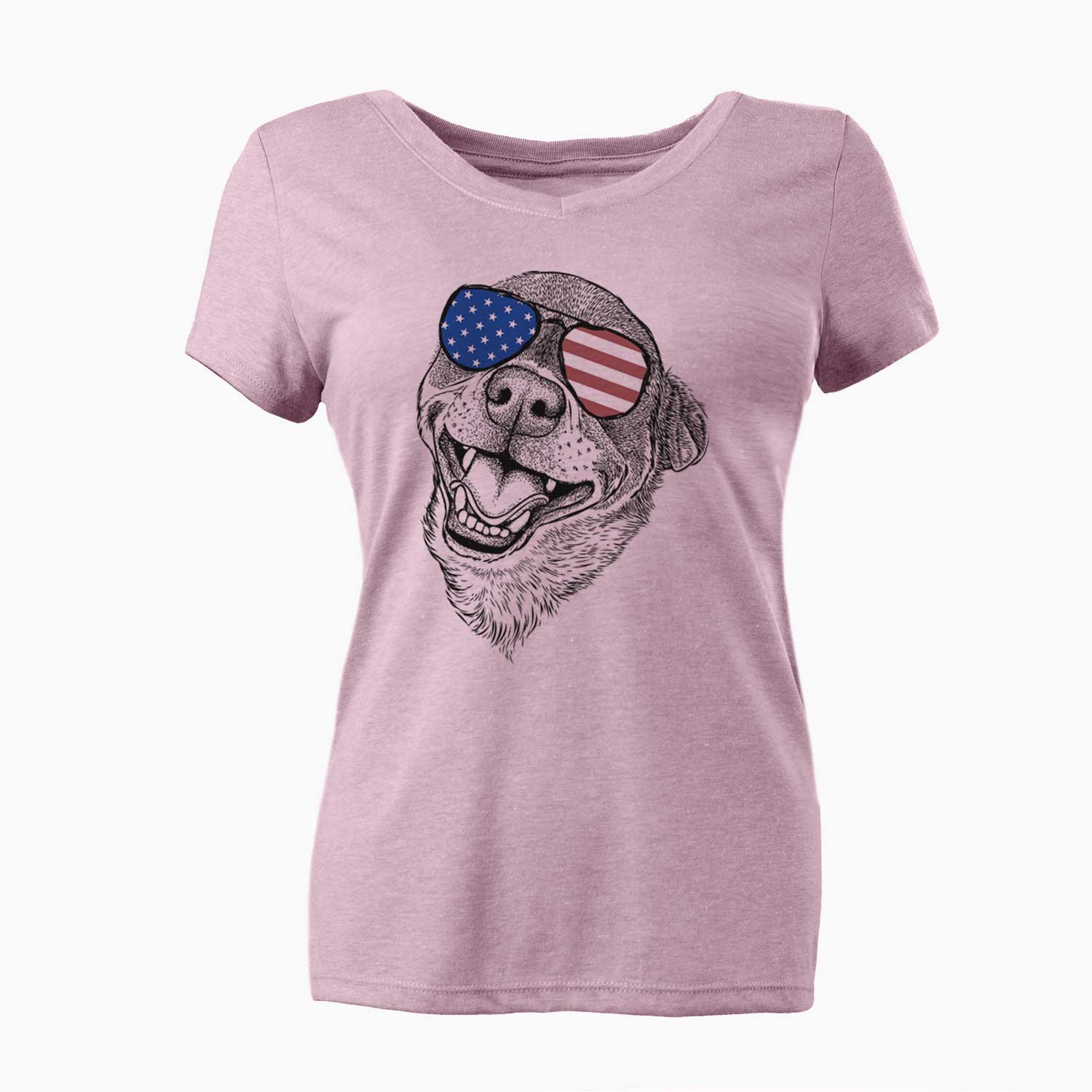 USA Boss the Chihuahua - Women's Perfect V-neck Shirt