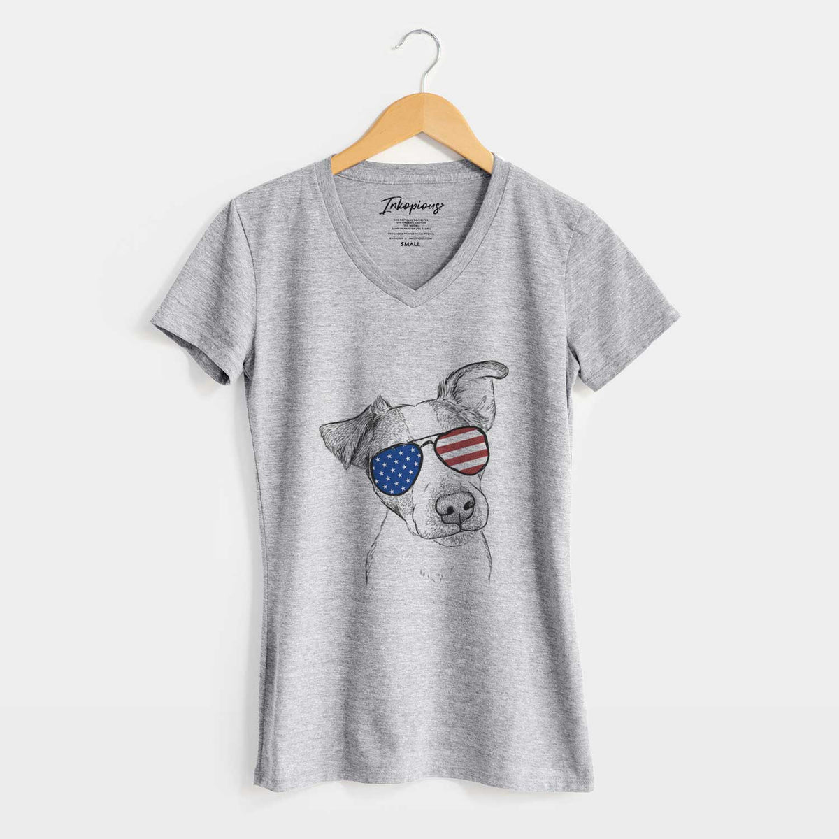 USA Bosse the Jack Russell Terrier - Women&#39;s Perfect V-neck Shirt