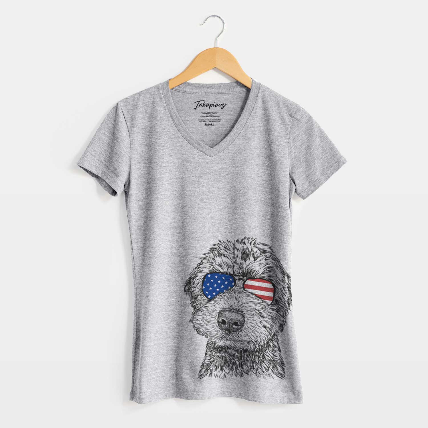 USA Bowser the Whoodle - Women's Perfect V-neck Shirt