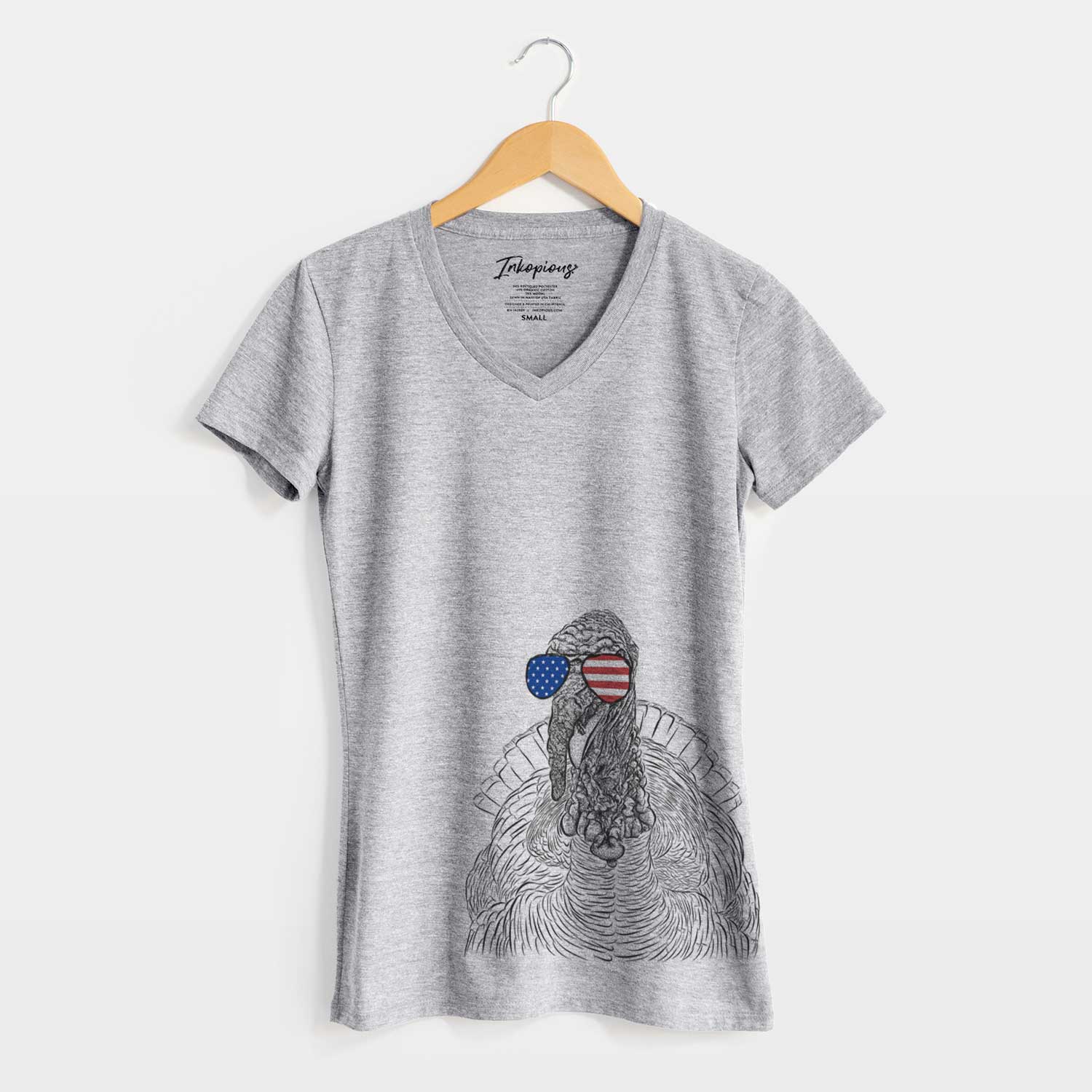 USA Brady the Turkey - Women's Perfect V-neck Shirt