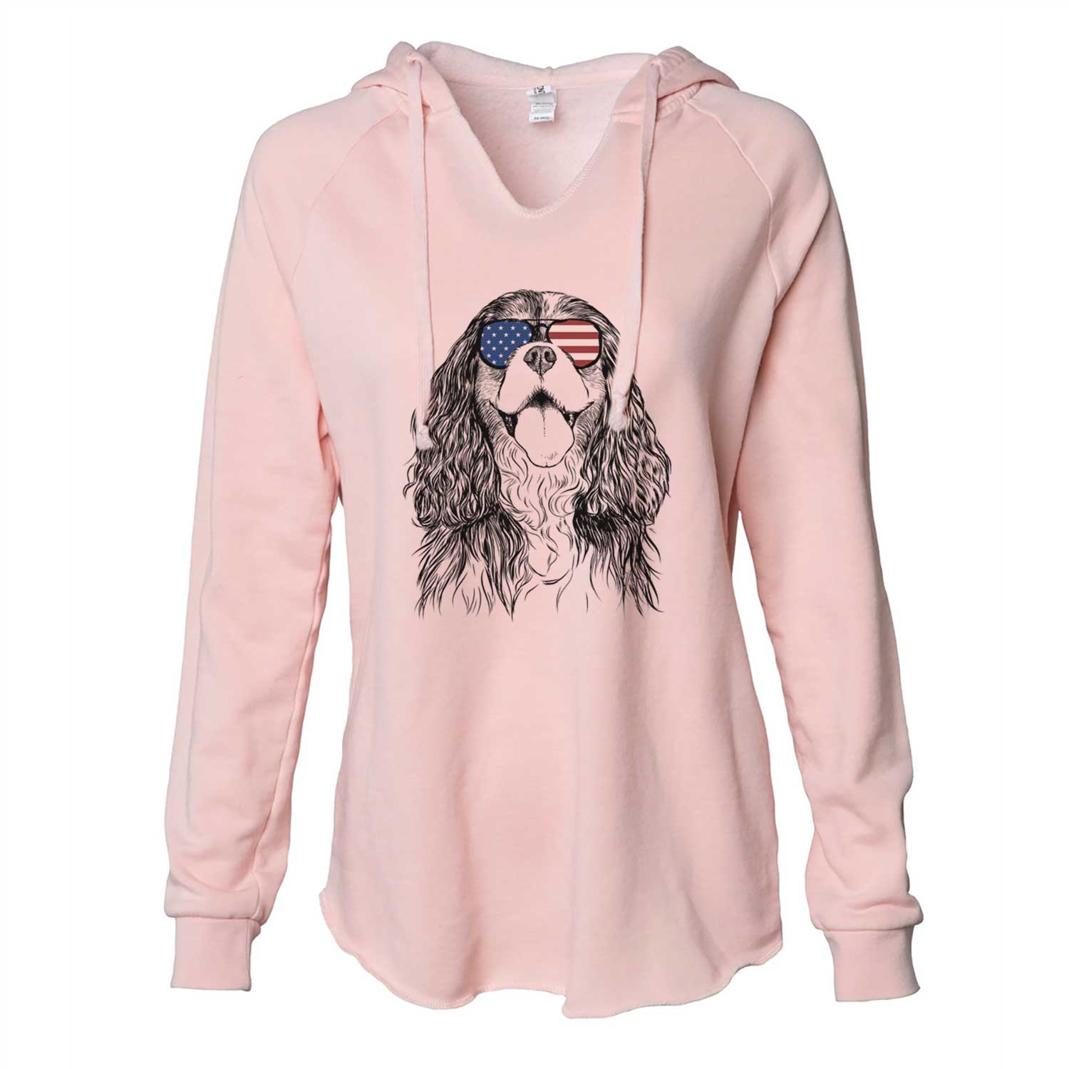 USA Brandy the Cavalier King Charles Spaniel - Cali Wave Hooded Sweatshirt