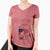 USA Braxton the Yellow Lab - Women's Perfect V-neck Shirt