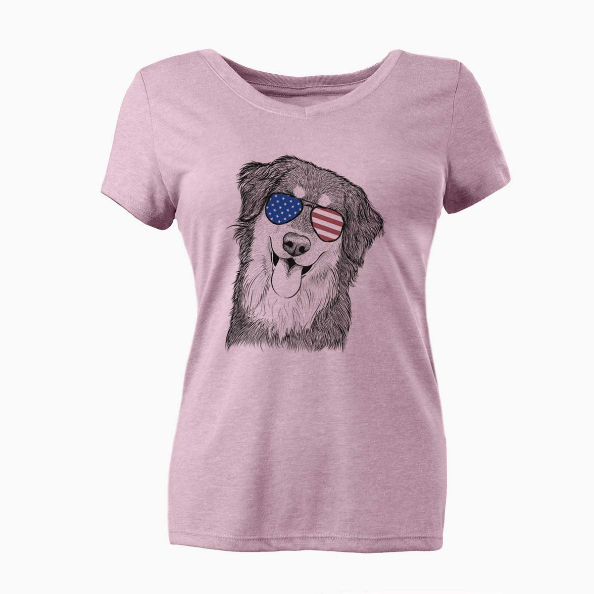 USA Brodie the Golden Aussie - Women's Perfect V-neck Shirt