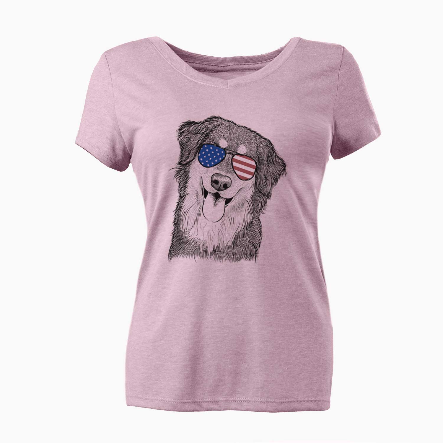 USA Brodie the Golden Aussie - Women's Perfect V-neck Shirt