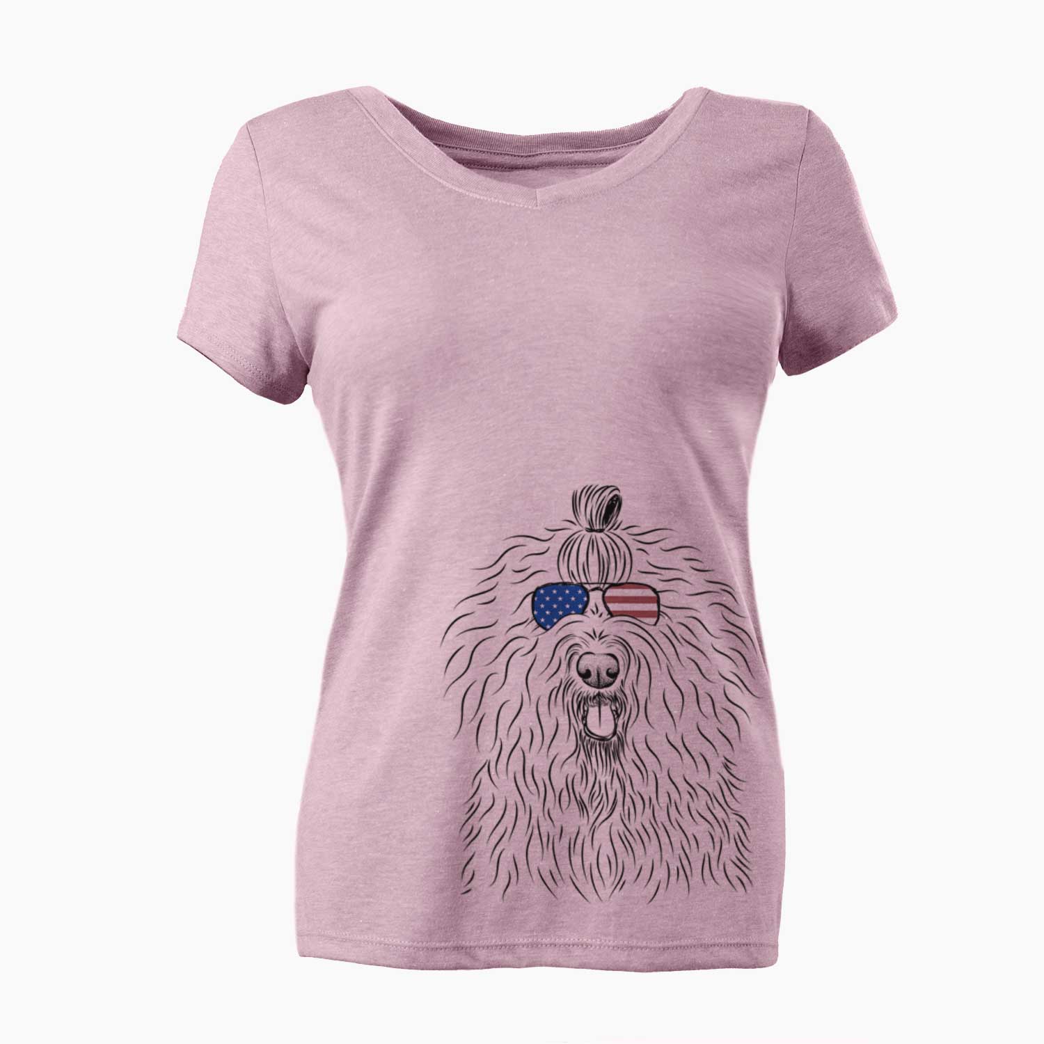 USA Brody the Old English Sheepdog - Women's Perfect V-neck Shirt