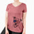 USA BrookLyn the Staffordshire Bull Terrier - Women's Perfect V-neck Shirt