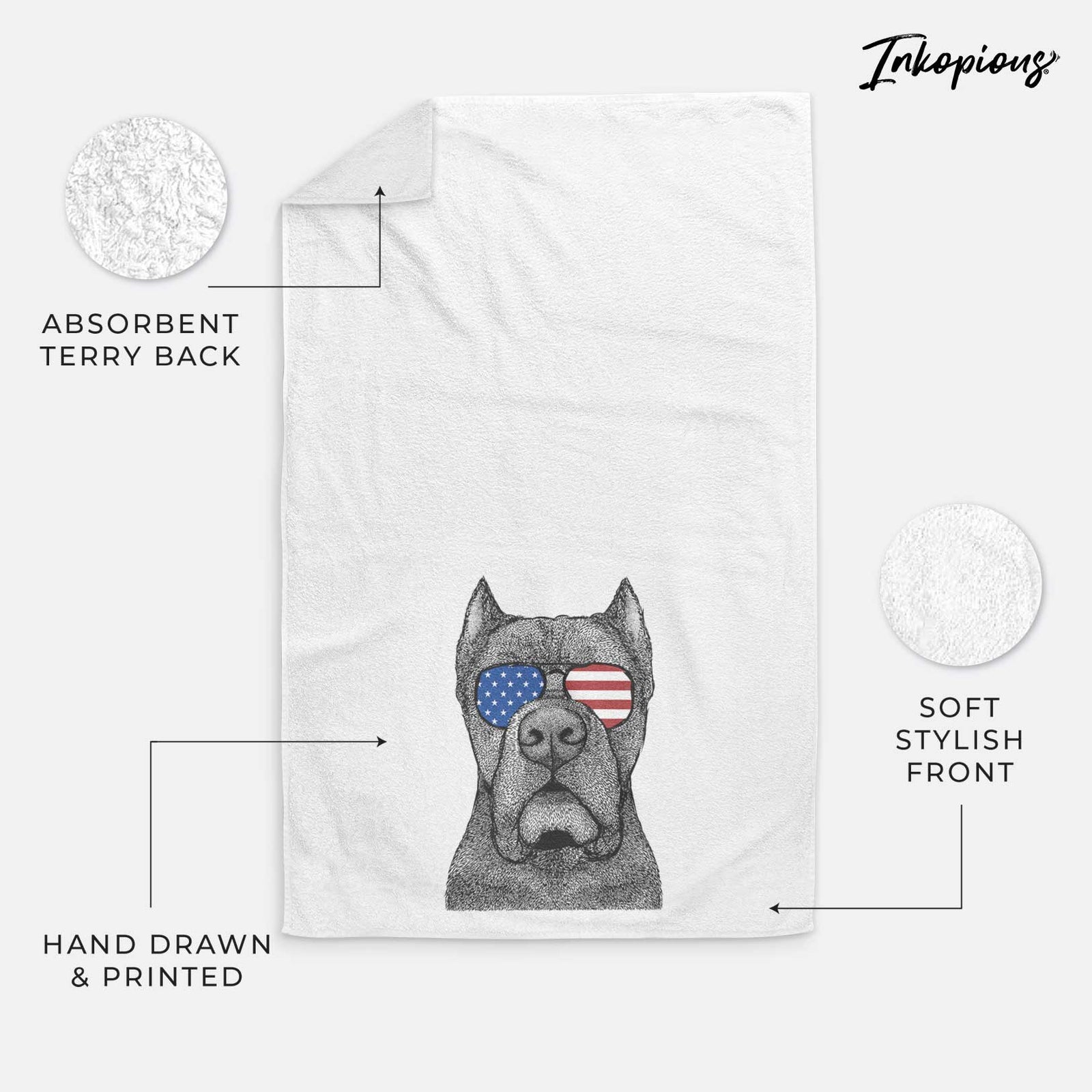 Bruno the Cane Corso Decorative Hand Towel