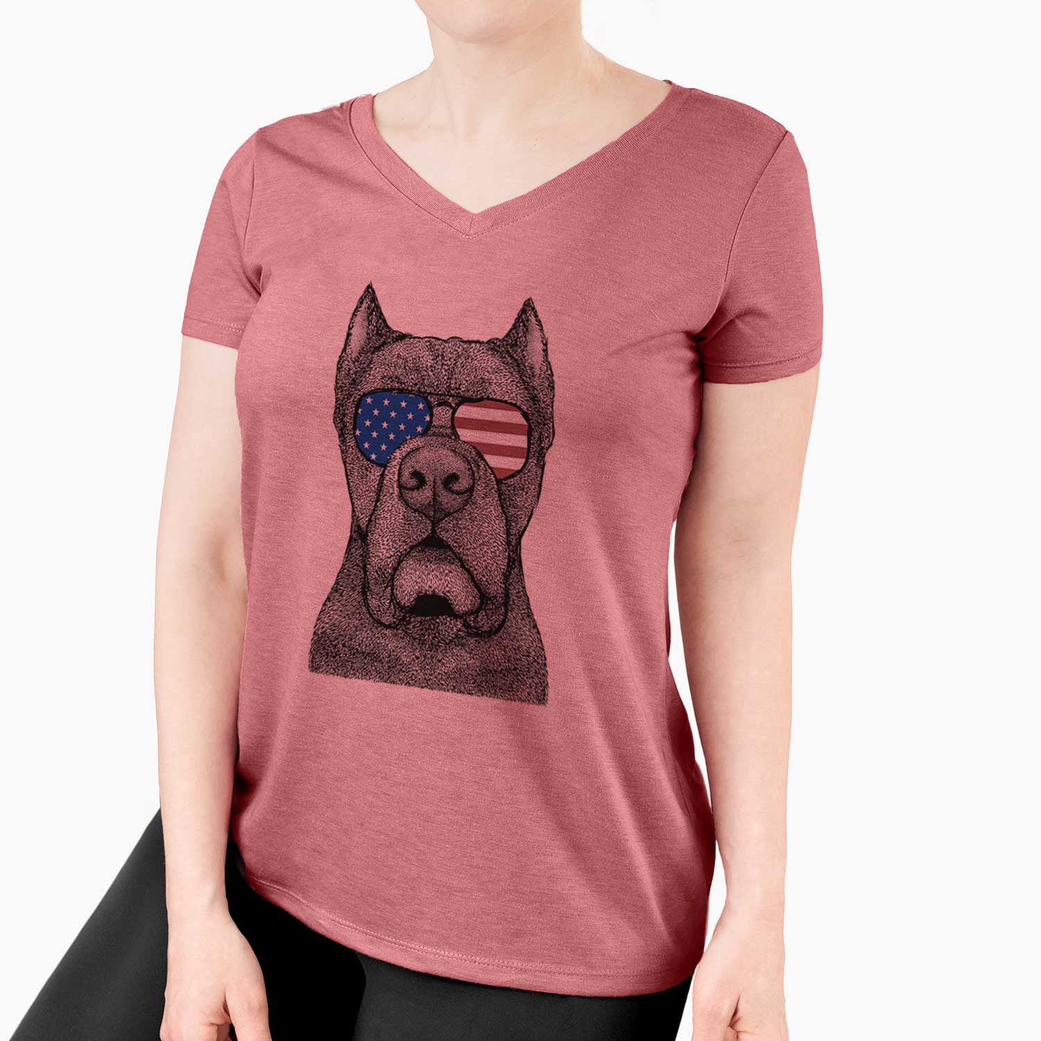 USA Bruno the Cane Corso - Women's Perfect V-neck Shirt