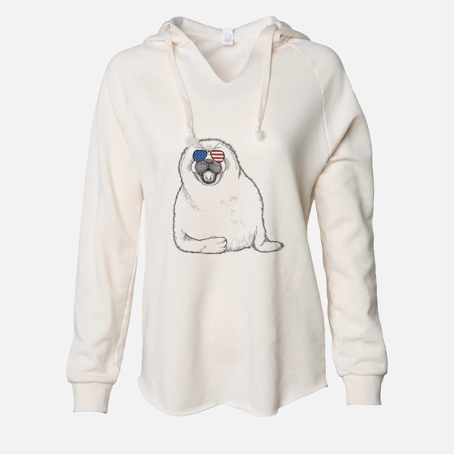 USA Bub the Harp Seal - Cali Wave Hooded Sweatshirt