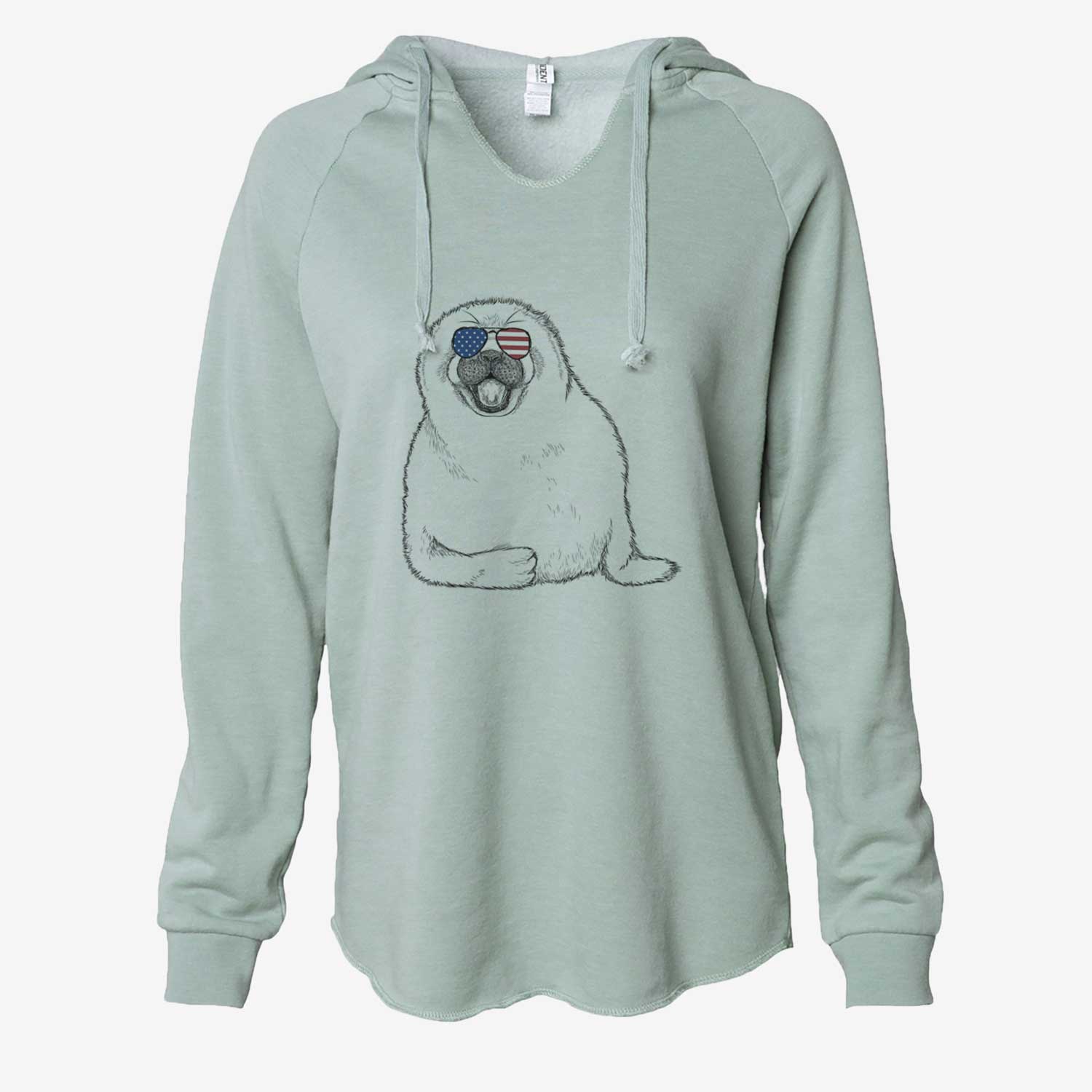 USA Bub the Harp Seal - Cali Wave Hooded Sweatshirt