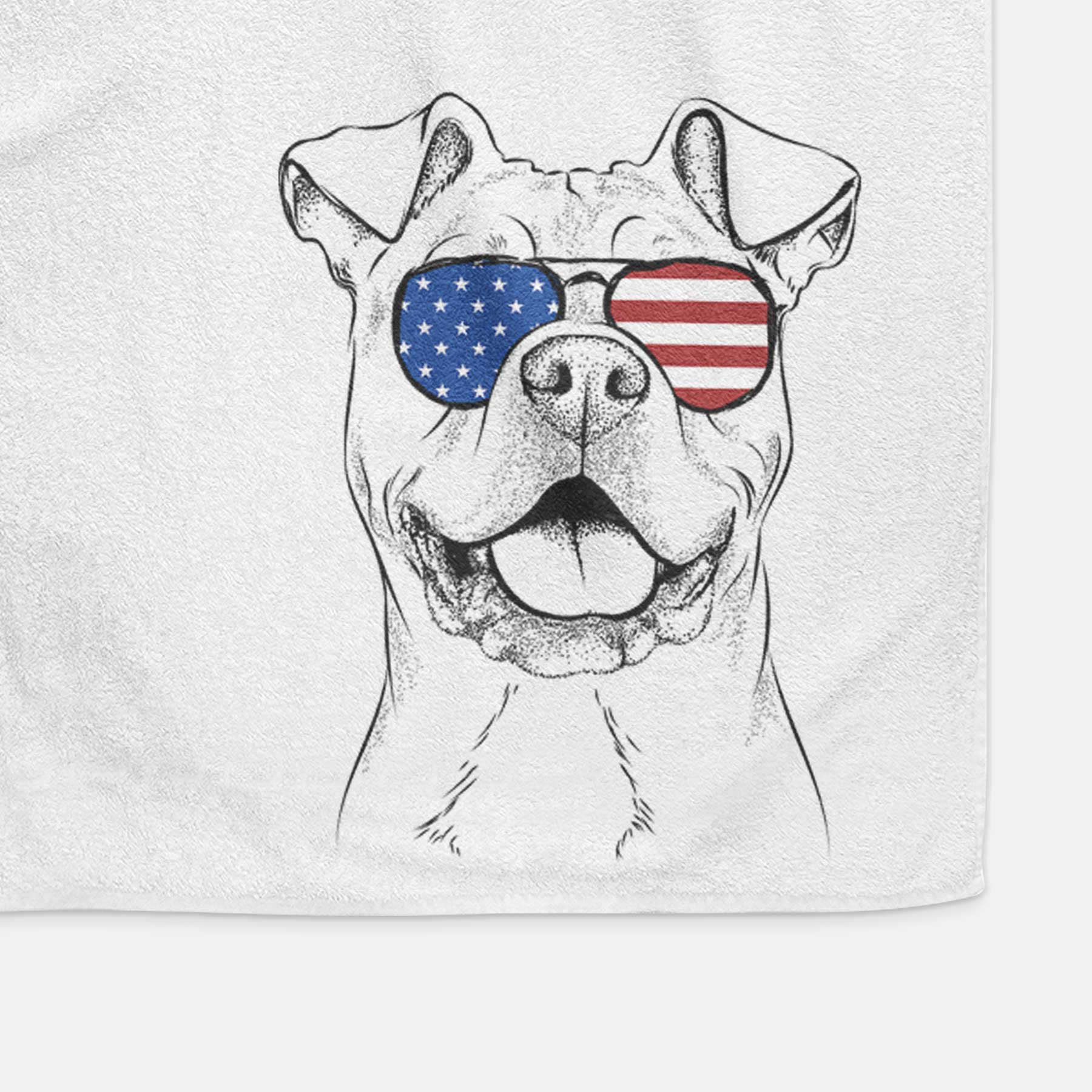 Bubba Scraps the American Staffordshire Mix Decorative Hand Towel