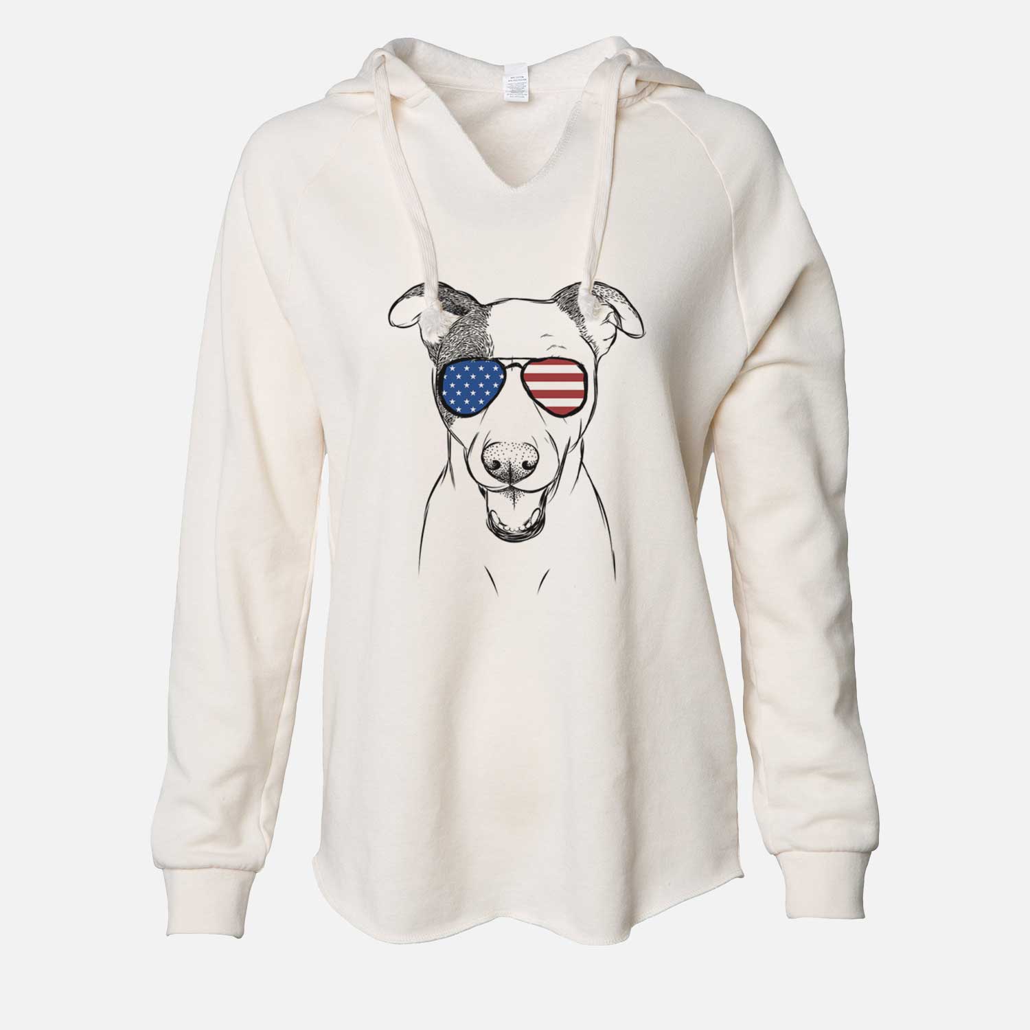 USA Bucky the Mixed Breed - Cali Wave Hooded Sweatshirt
