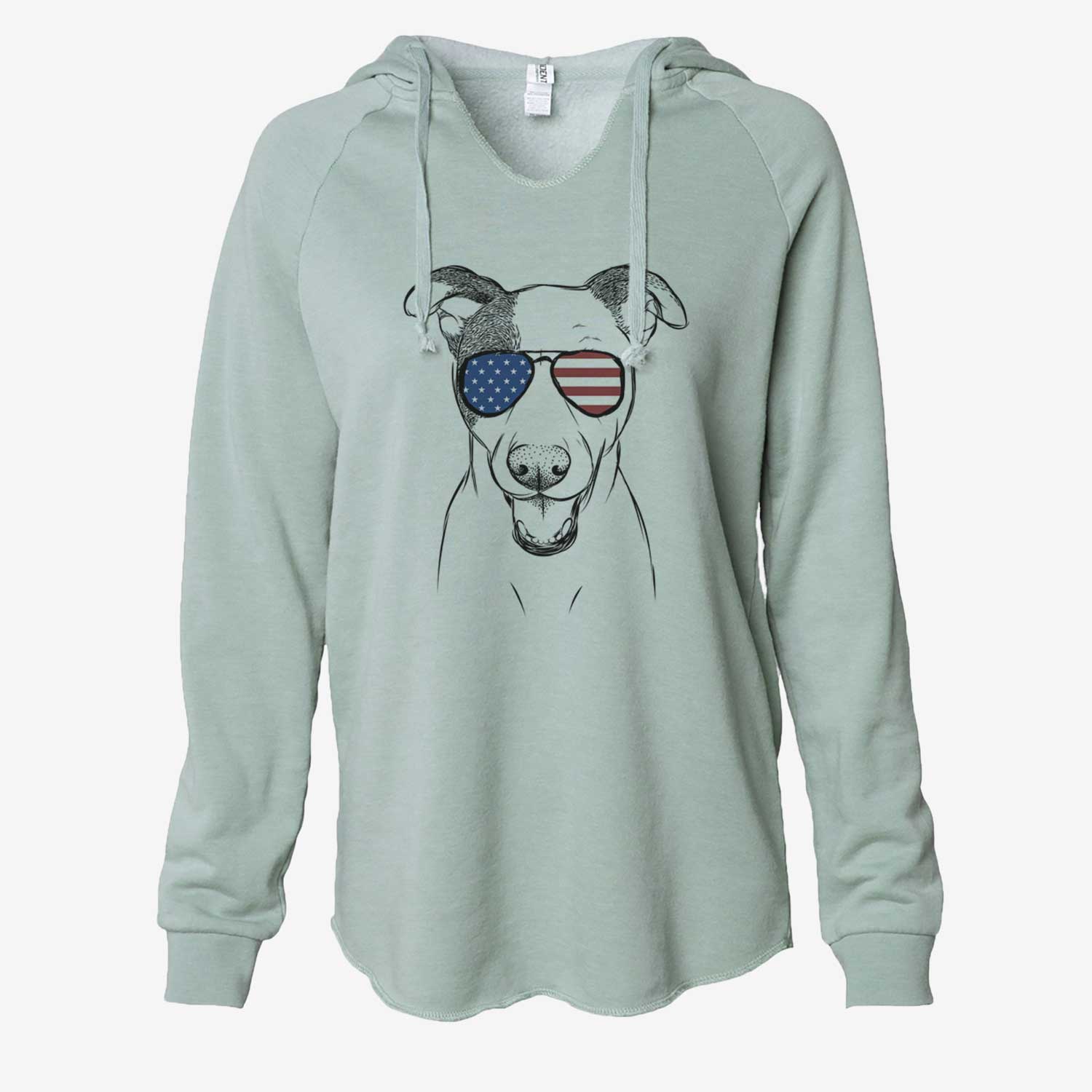 USA Bucky the Mixed Breed - Cali Wave Hooded Sweatshirt