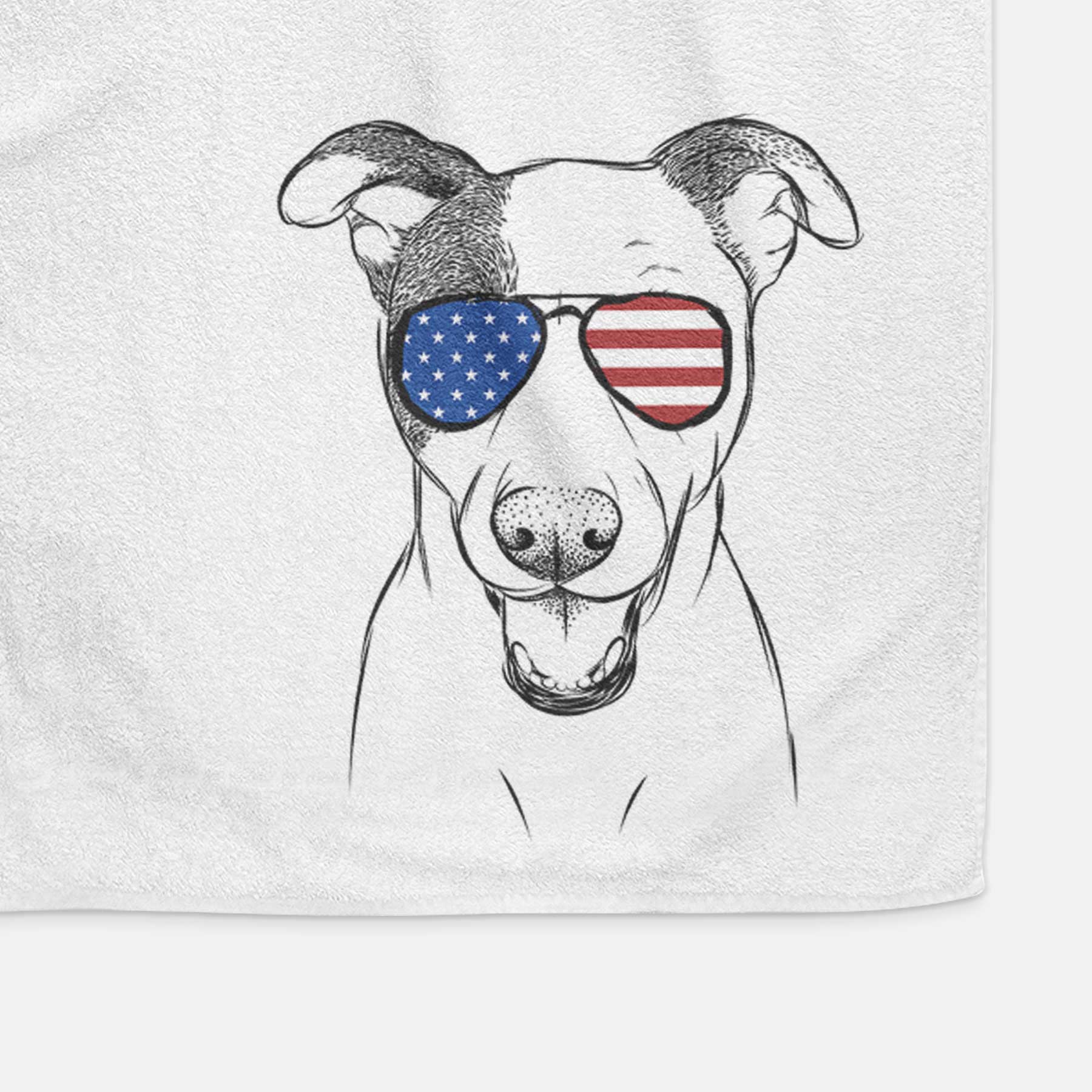 Bucky the Mixed Breed Decorative Hand Towel