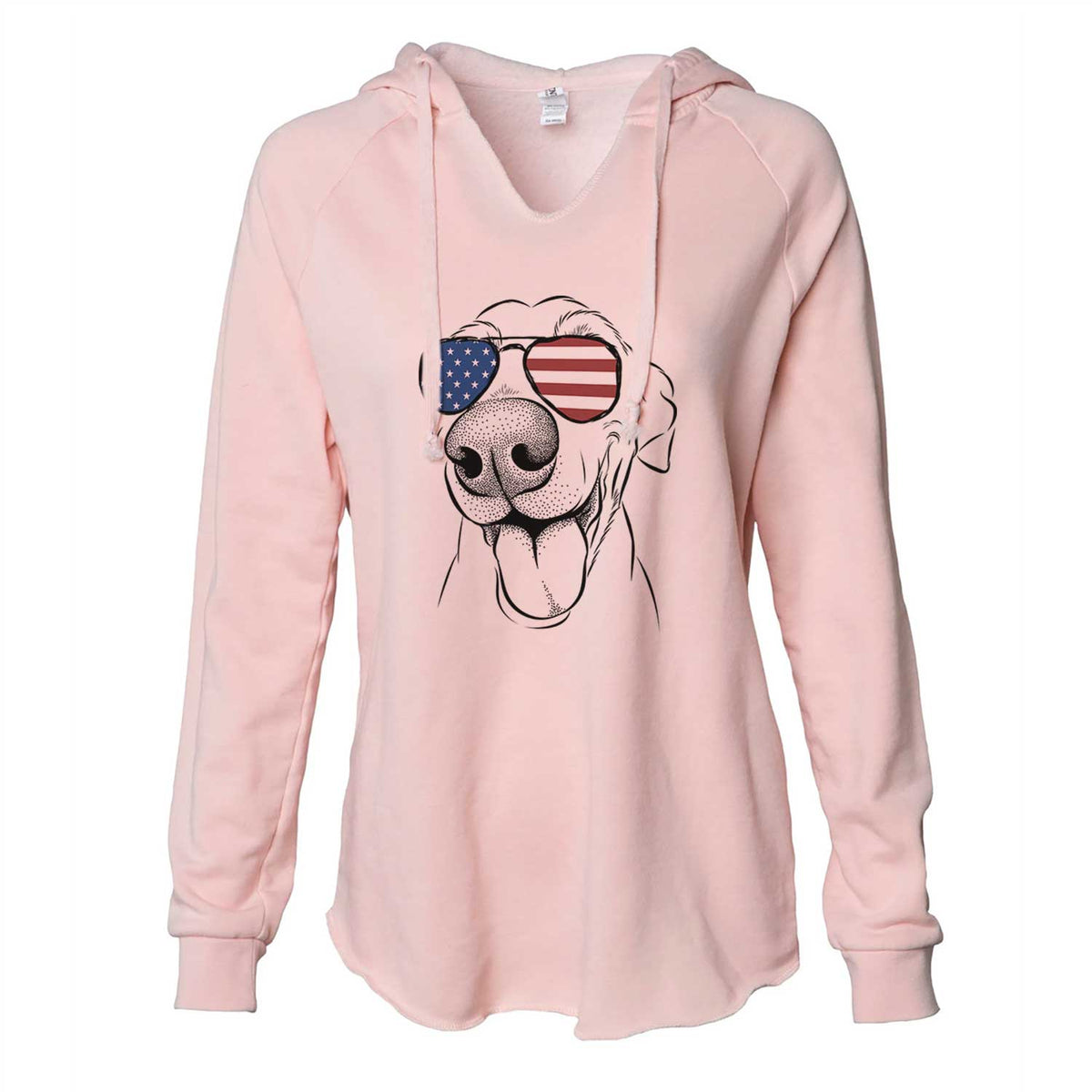 USA Buddy the Buddy the Sato / American Village Dog - Cali Wave Hooded Sweatshirt