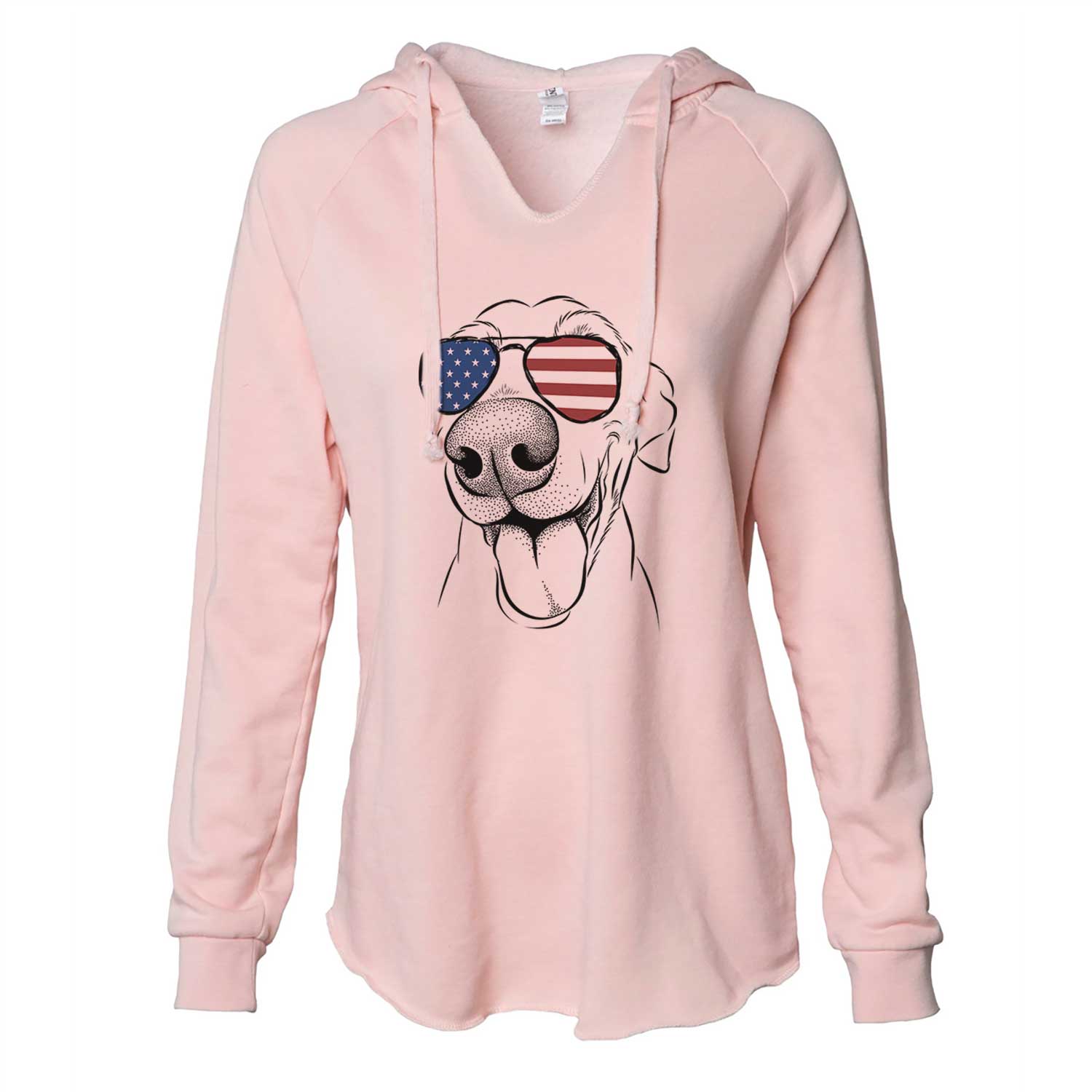 USA Buddy the Buddy the Sato / American Village Dog - Cali Wave Hooded Sweatshirt