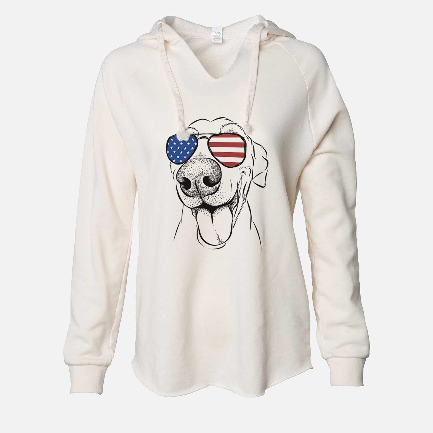 USA Buddy the Buddy the Sato / American Village Dog - Cali Wave Hooded Sweatshirt