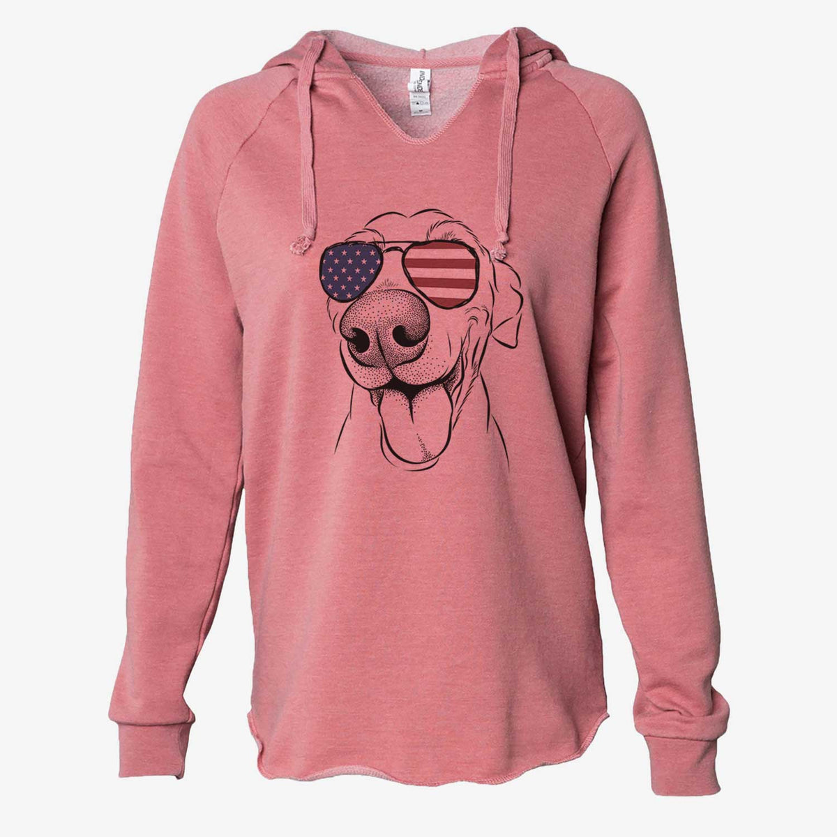USA Buddy the Buddy the Sato / American Village Dog - Cali Wave Hooded Sweatshirt