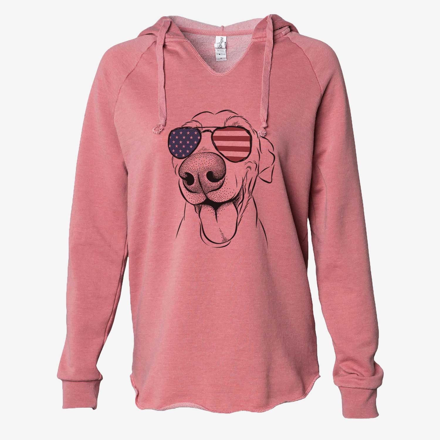 USA Buddy the Buddy the Sato / American Village Dog - Cali Wave Hooded Sweatshirt