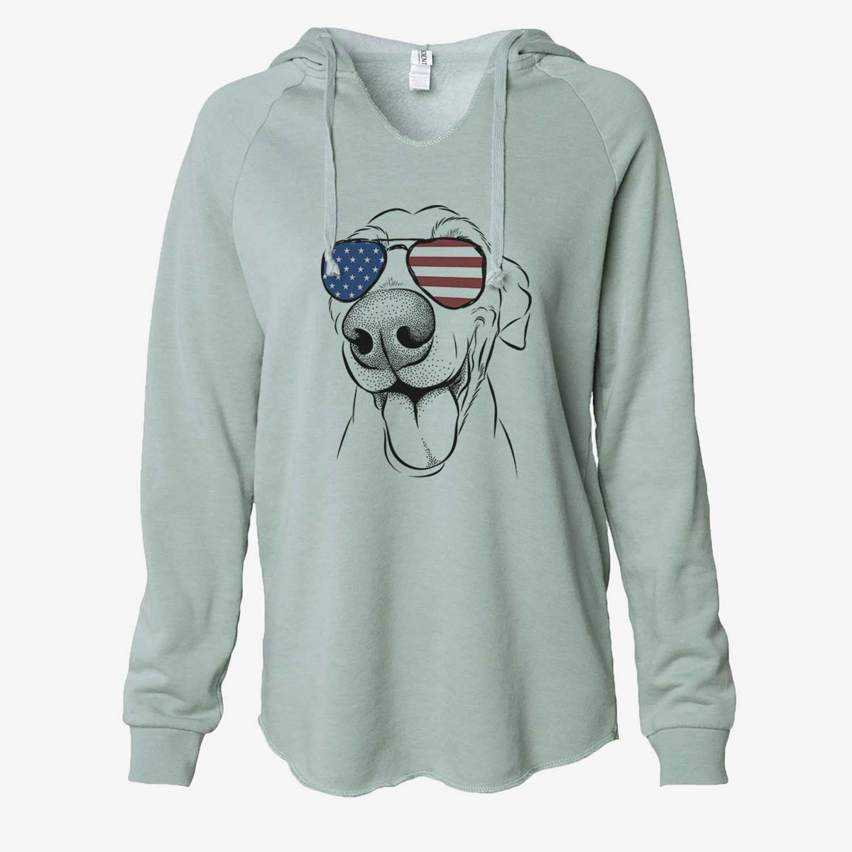 USA Buddy the Buddy the Sato / American Village Dog - Cali Wave Hooded Sweatshirt