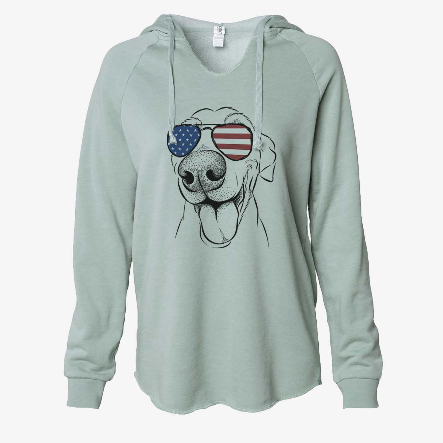 USA Buddy the Buddy the Sato / American Village Dog - Cali Wave Hooded Sweatshirt