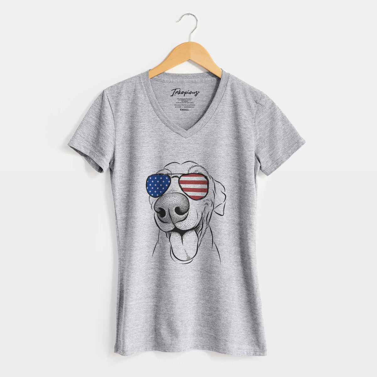 USA Buddy the Buddy the Sato / American Village Dog - Women&#39;s Perfect V-neck Shirt