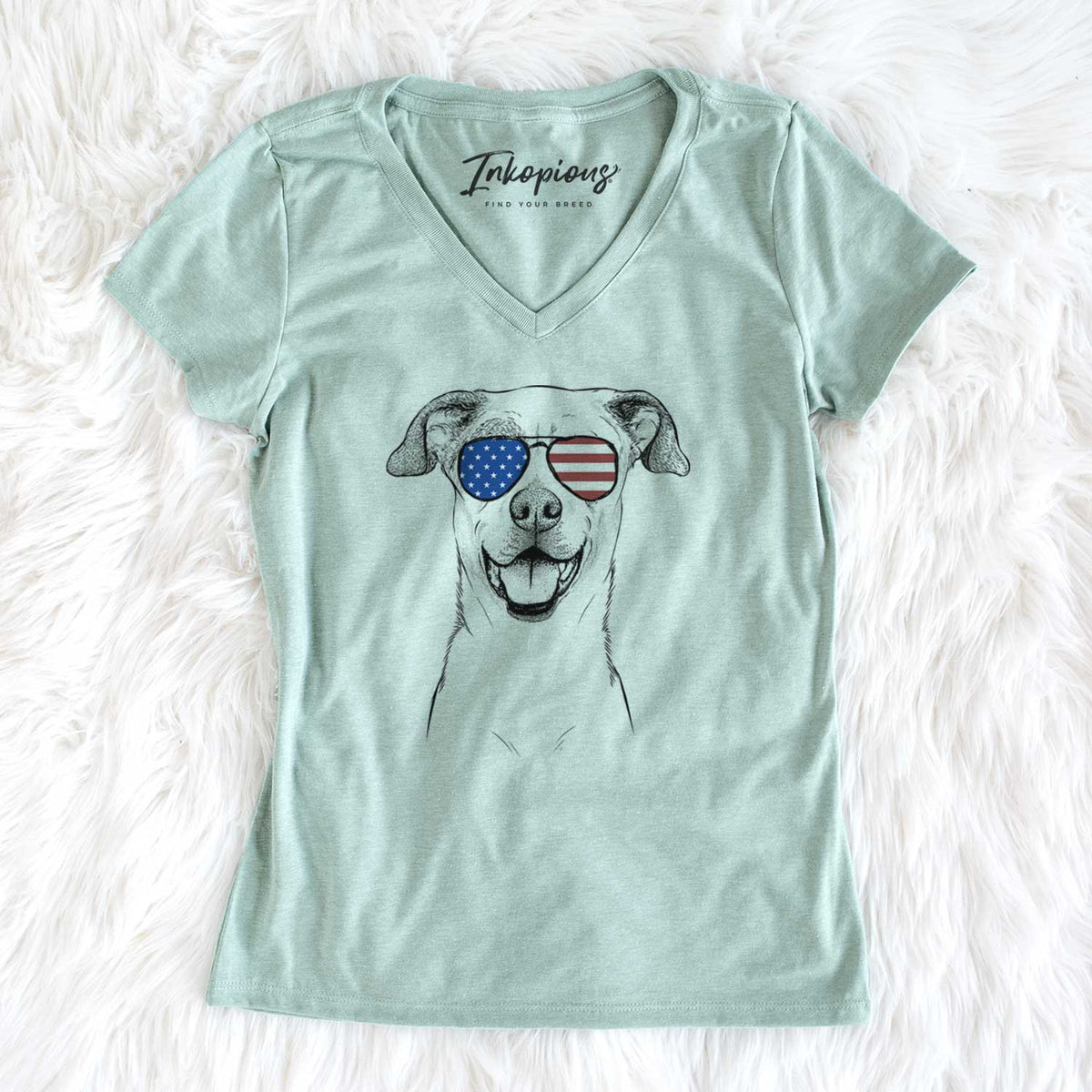 USA Buffy the Mixed Breed - Women's Perfect V-neck Shirt