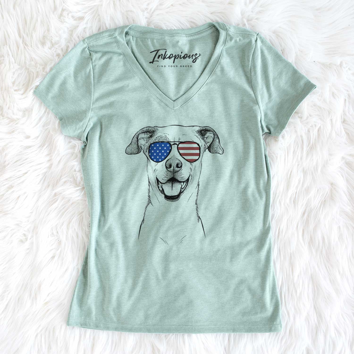 USA Buffy the Mixed Breed - Women's Perfect V-neck Shirt