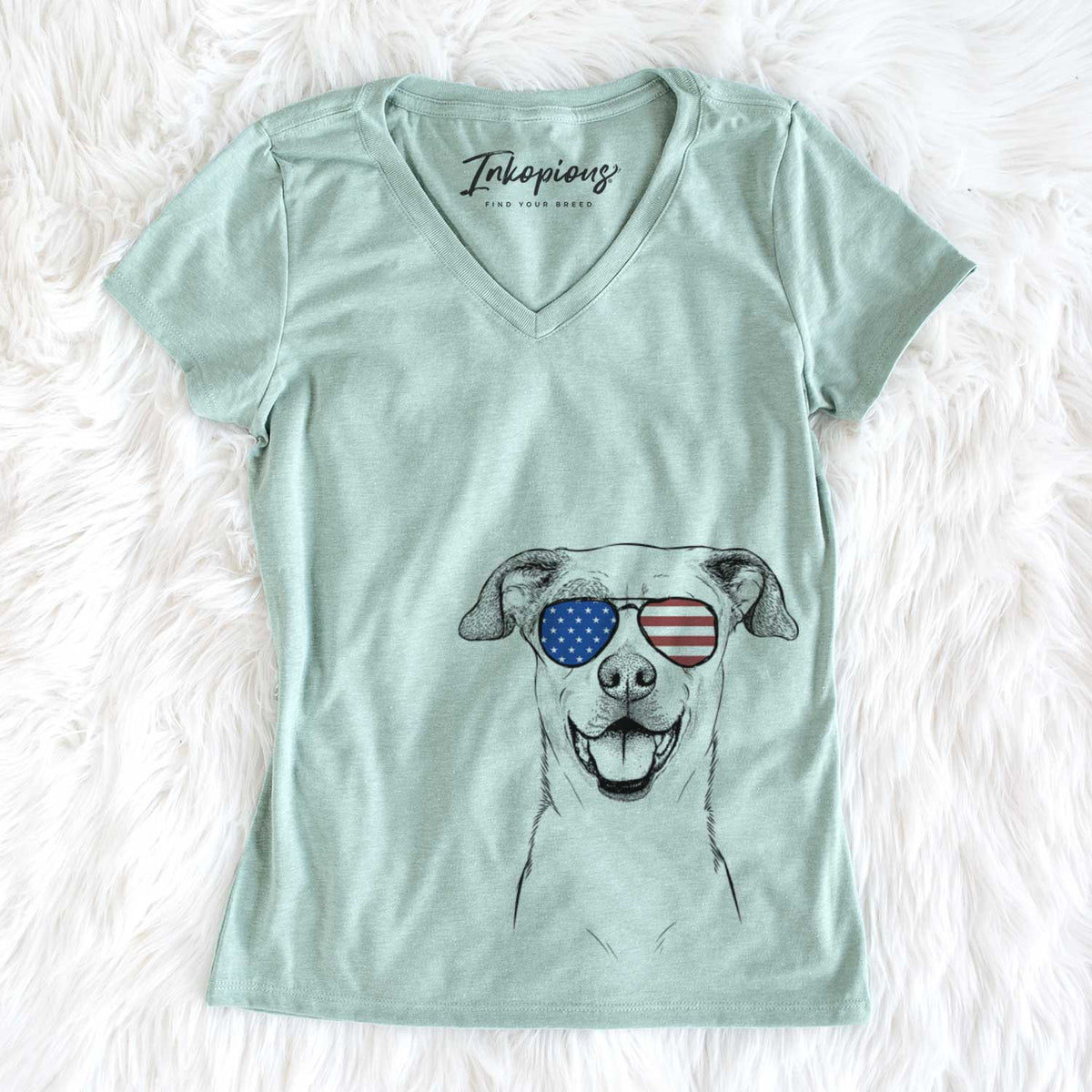 USA Buffy the Mixed Breed - Women's Perfect V-neck Shirt