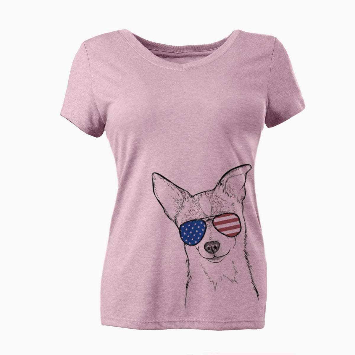 USA Buggy the Chihuahua - Women's Perfect V-neck Shirt