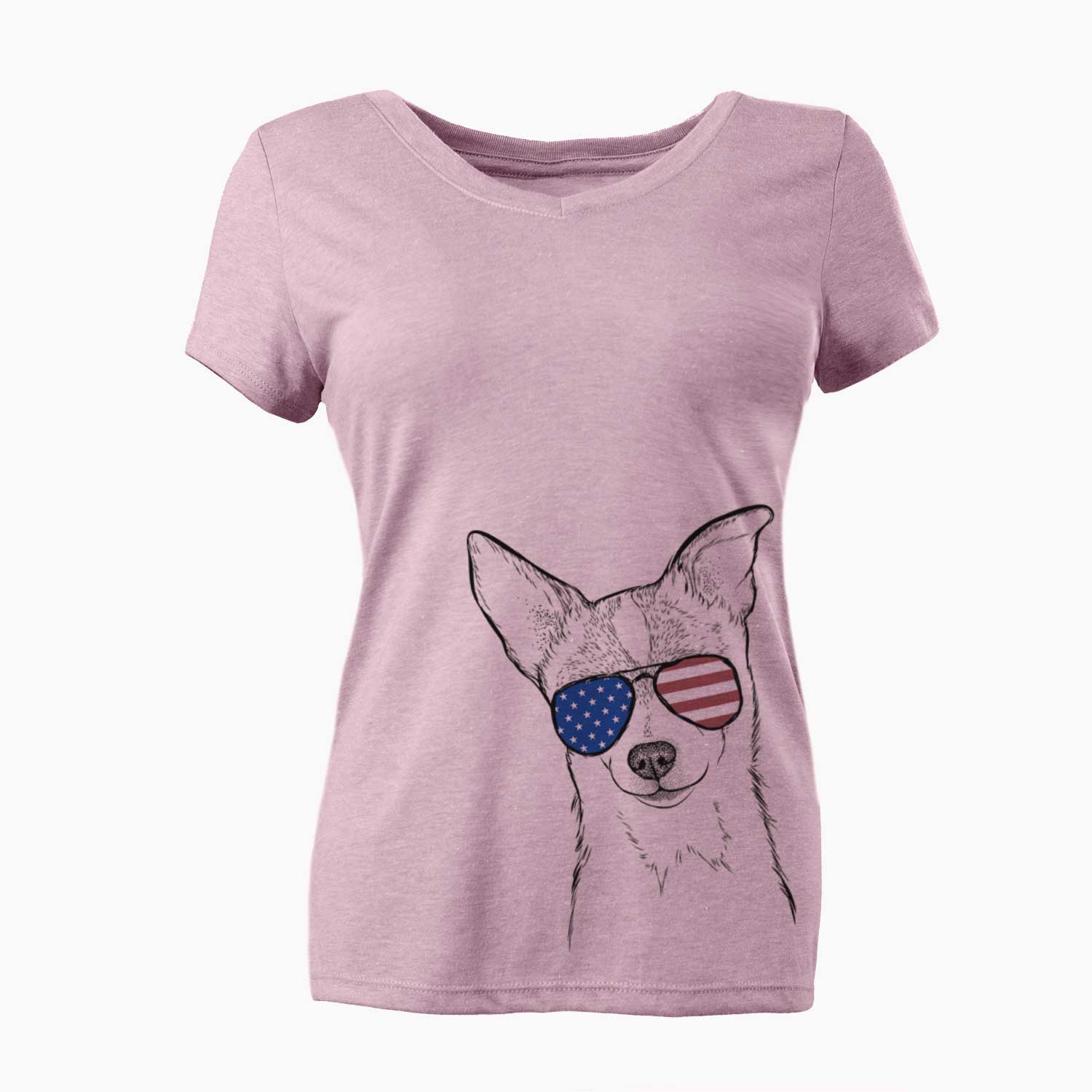 USA Buggy the Chihuahua - Women's Perfect V-neck Shirt