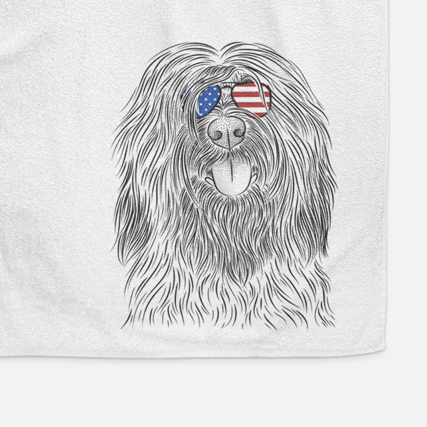 Bundy the Briard Decorative Hand Towel