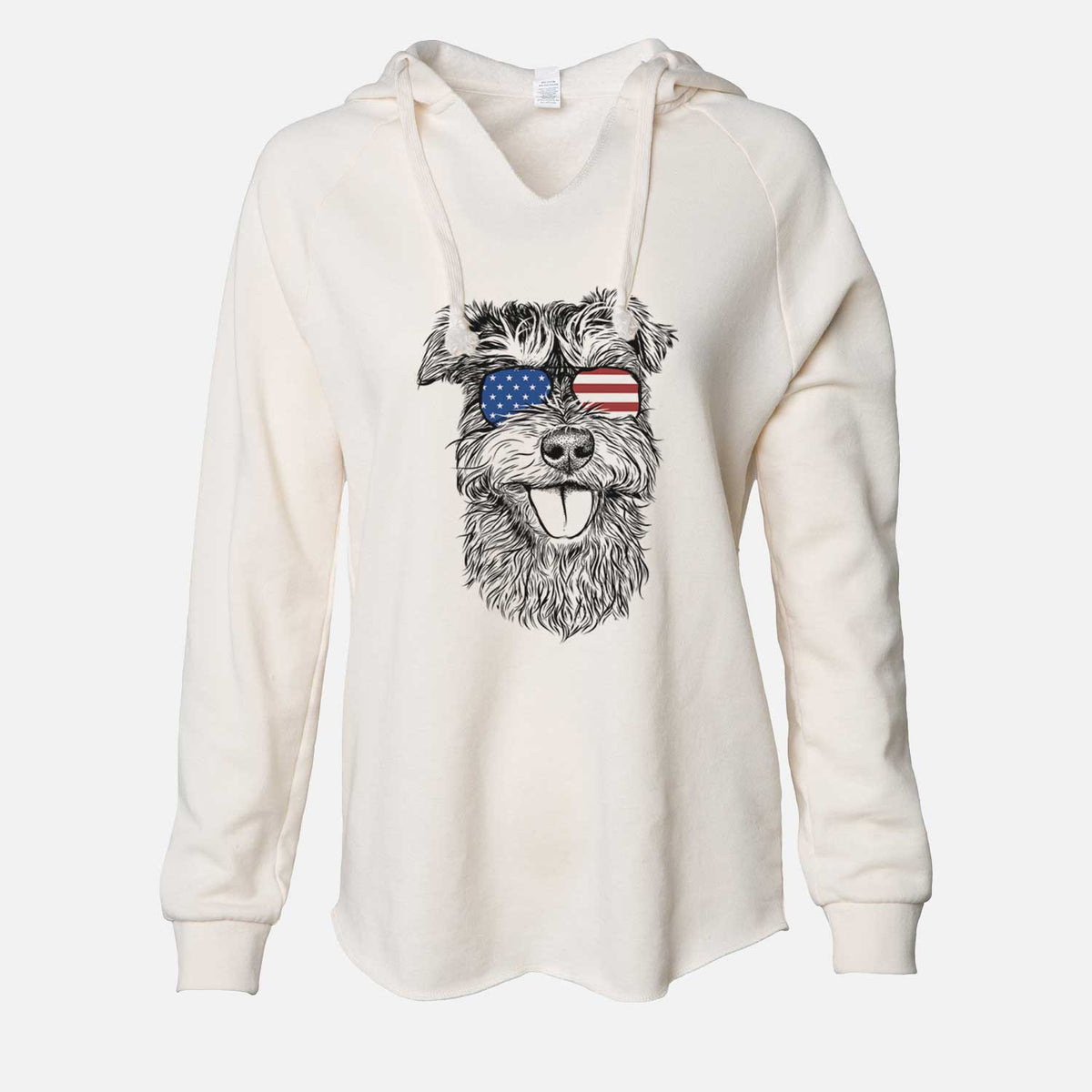 USA Buster the Schnoodle - Cali Wave Hooded Sweatshirt
