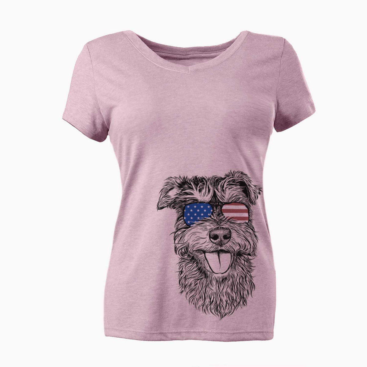 USA Buster the Schnoodle - Women's Perfect V-neck Shirt