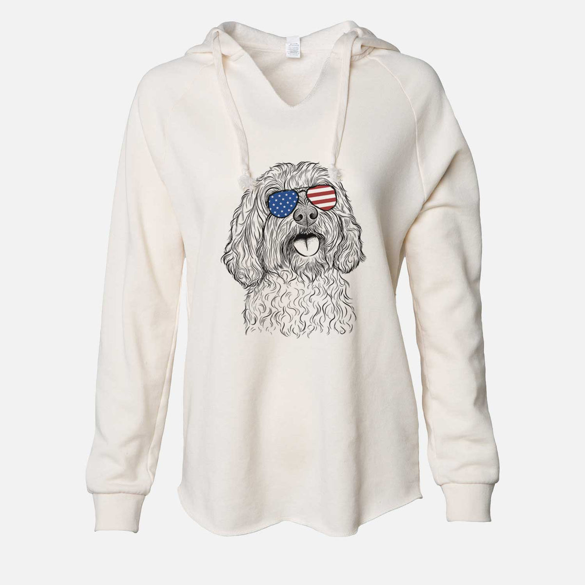 USA Cali the Cavapoo - Cali Wave Hooded Sweatshirt