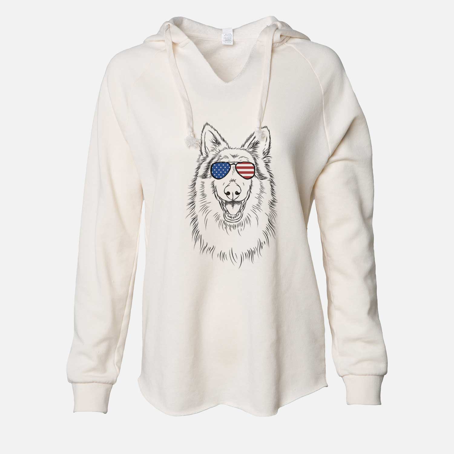 USA Cannon the Rough Collie - Cali Wave Hooded Sweatshirt