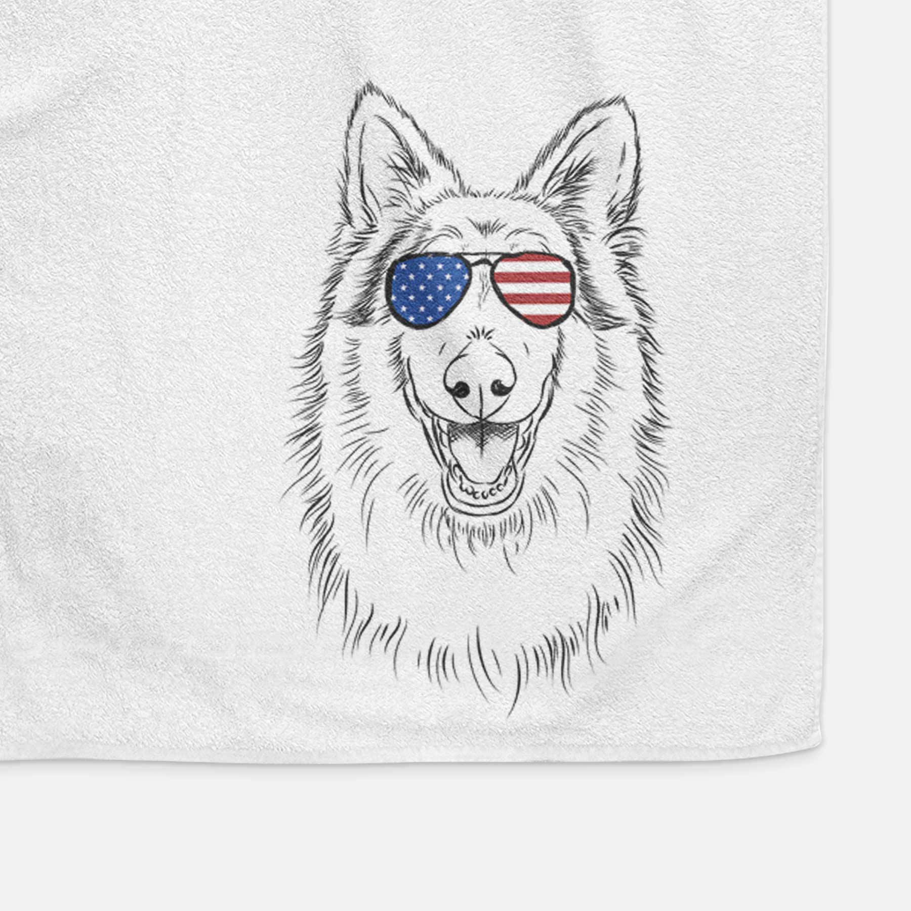 Cannon the Rough Collie Decorative Hand Towel