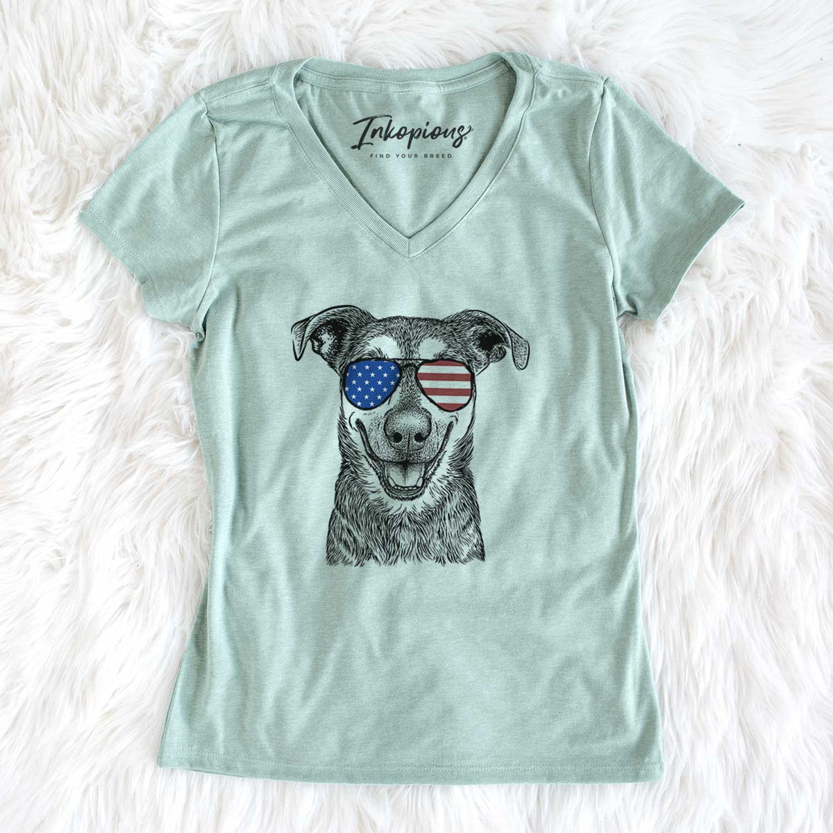 USA Case the Mixed Breed - Women's Perfect V-neck Shirt