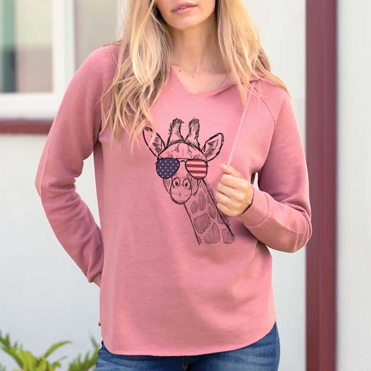 USA Cedrick the Giraffe - Cali Wave Hooded Sweatshirt