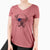 USA Champion Bentley the Boxer - Women's Perfect V-neck Shirt